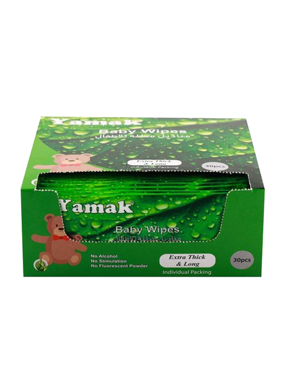 Yamak 30-Piece Hands & Mouth Wipes for Kids