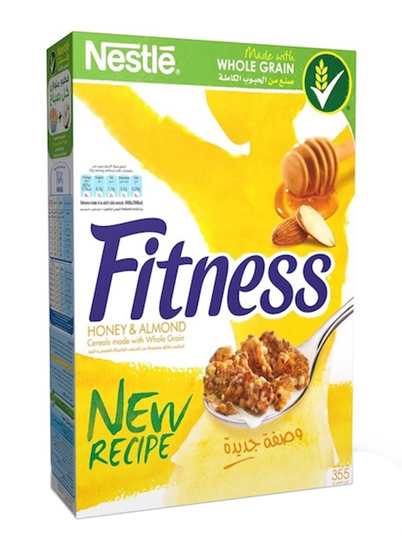 Nestle Honey & Almond Fitness Breakfast Cereal, 1 Piece x 355g