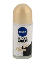 Nivea Black & White Silky Smooth Roll-On Deo Stick, 50ml