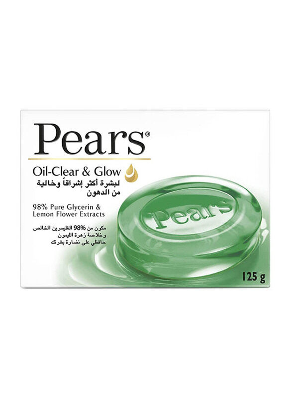 

Pears Oil Clear & Glow Soap Bar, 4 x 125gm