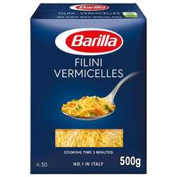 Barilla Filini Vermicelles N 30 Pasta, 500g