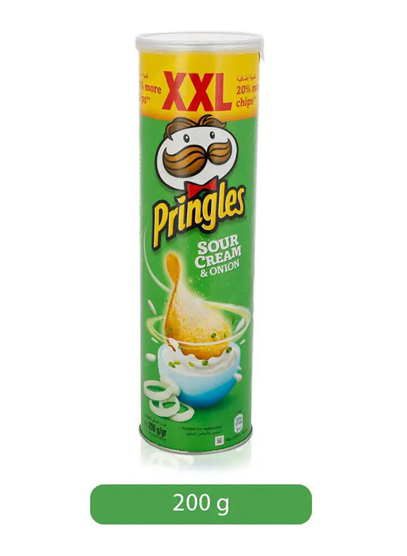 Pringles Sour Cream & Onion Flavored Chips - 200g