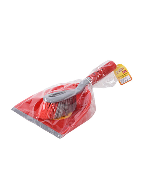 

Volcano 6366 Dustpan & Brush, One Size, Red