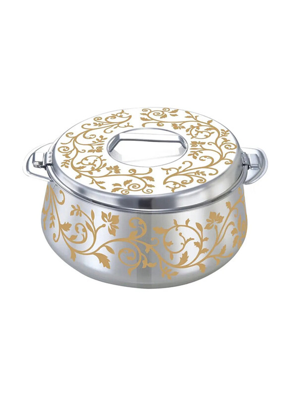 

Pradeep 2500ml Samirah Stainless Steel Hotpot, Silver/Gold