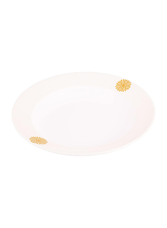 

Servewell 23cm Melamine Soup Plate, White/Gold