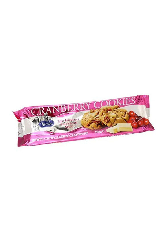 

Merba The Famous American Style White Chocolate & Cranberry Cookies, 150g