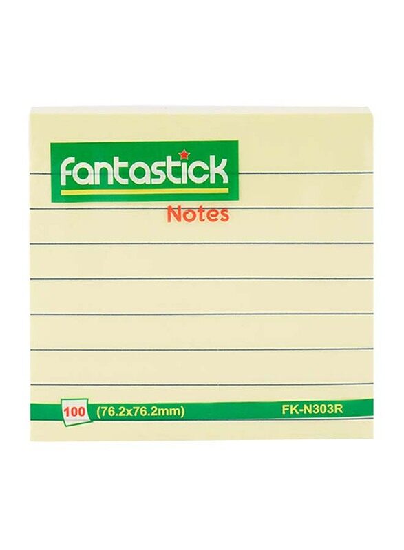 

Fantastick Ruled Sticky Note - 76.2 x 76.2 mm