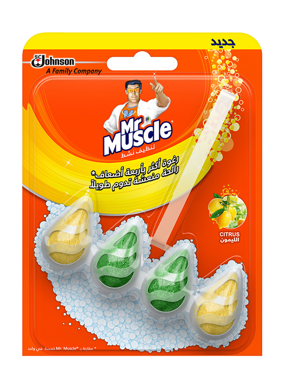 Mr Muscle Active Clean Citrus Toilet Cleaner, 38.6g