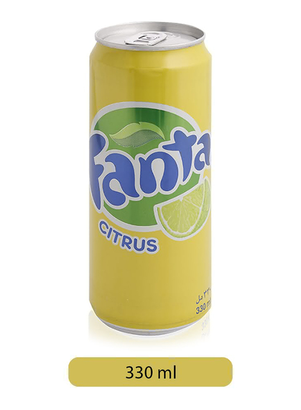 Fanta Citrus Soda Can, 330ml
