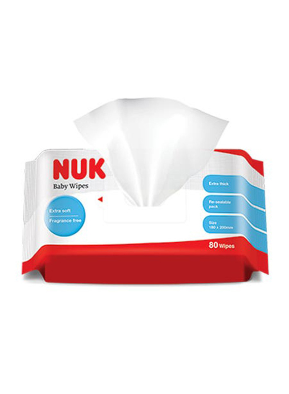 Nuk 80 Sheet Baby Wipes for Babies