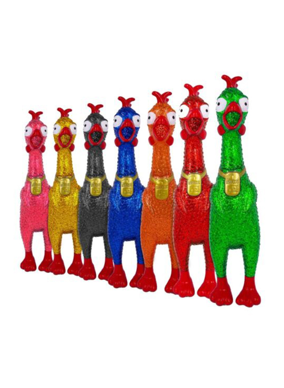 

Animolds Squeeze Me Rubber Chicken Toy, Ages 3+, Assorted