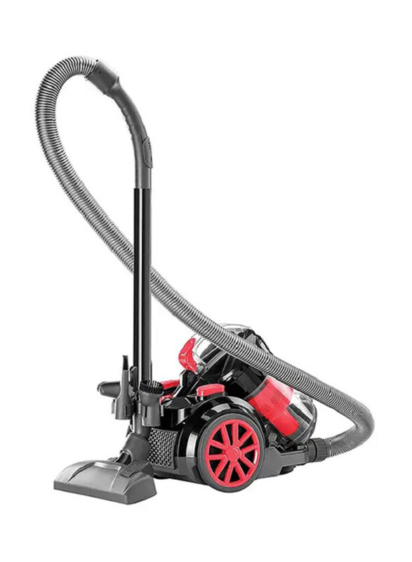 

Black+Decker Canister Vacuum Cleaner with Bagless and Multicyclonic Technology 1600W VM1680-B5 Black/Red