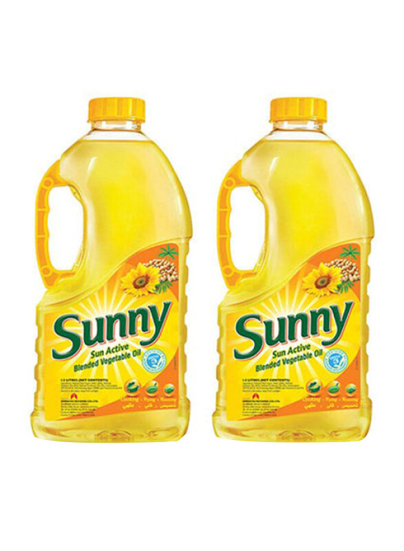 

Sunny Sun Active Blended Sunflower Oil, 2 x 1.5 Liters