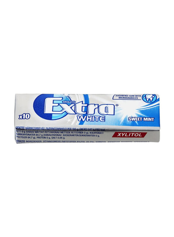 

Wrigley Extra White Sweetmint Gum, 10 Pieces
