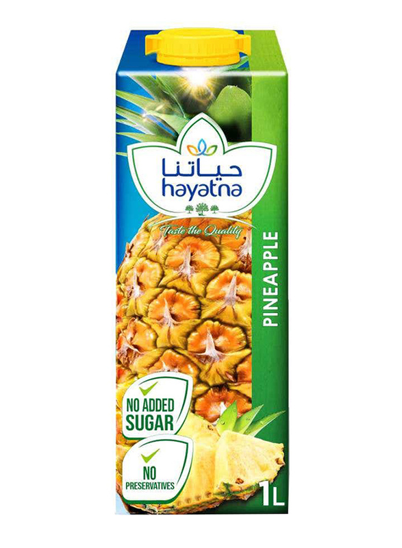 Hayatna Pineapple UHT Pure Juice, 1 Liter