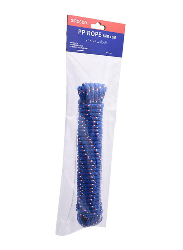 Sirocco Pp Rope, 6mm x 8 Meter, Blue