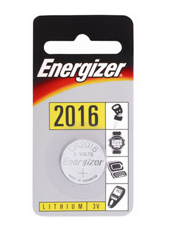 

Energizer Coin Cell, CR2016, Silver