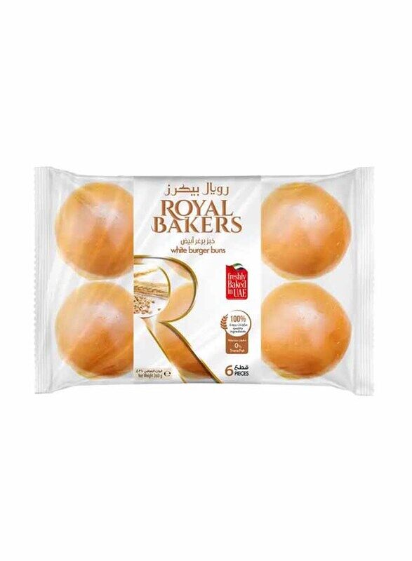 

Royal Bakers Plain Burger Bun, 6 Pieces