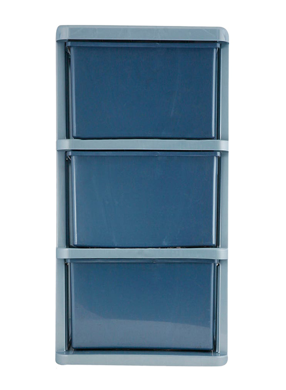 Lion Star Infini IF-4 Container with 3 Drawers, Blue