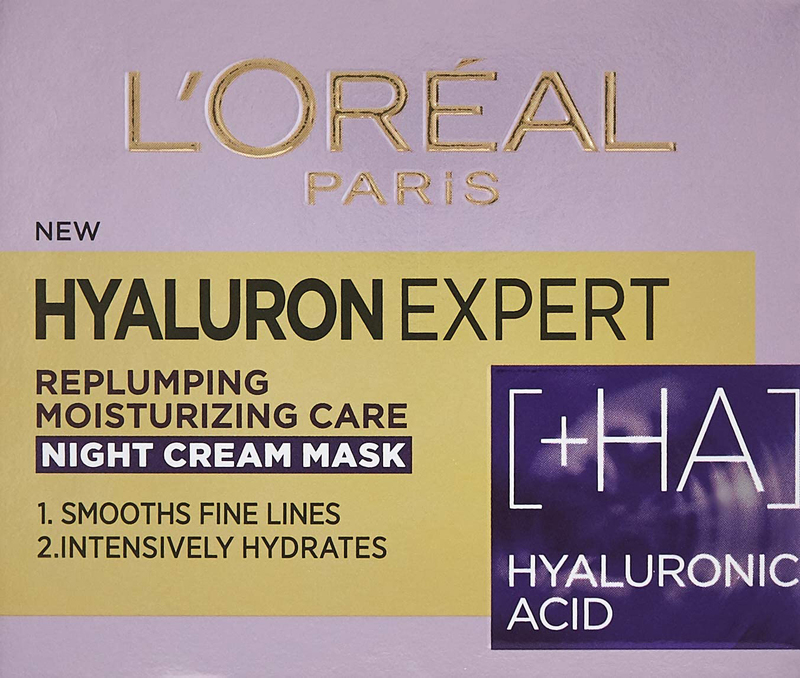 L'Oreal Paris Hyaluron Expert Replumping Moisturizing Night Cream Mask, 50ml