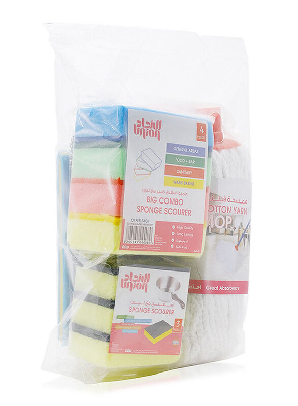 

Union Big Combo Sponge Scourer, 4 Pieces