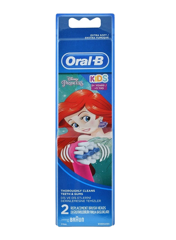 Oral-B EB10-2 Stages Power Kids Princess Replacement Toothbrush Heads - 2 Pieces