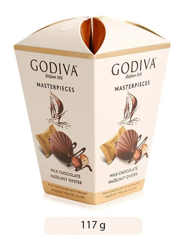 Godiva Milk Chocolate Hazelnut Oyster Gift Box - 119g