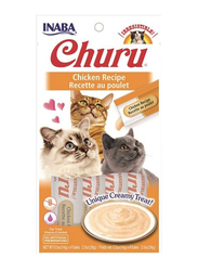 Inaba Churu Ciao Chicken Recipe Wet Cat Food, 4 Tubes, 56 grams