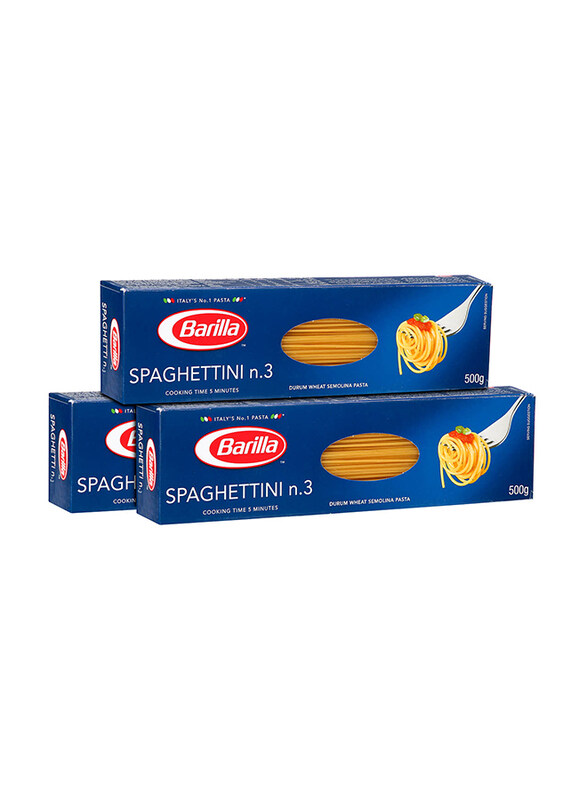 Barilla Spaghettini No.3, 3 x 500g