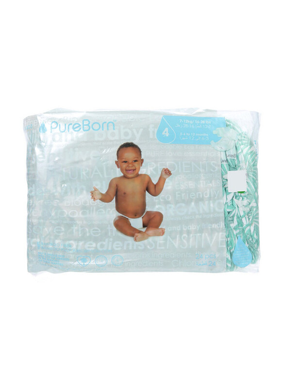 

Pureborn Nappy Pant, Size 4, 7-12 Kg, 24 Count