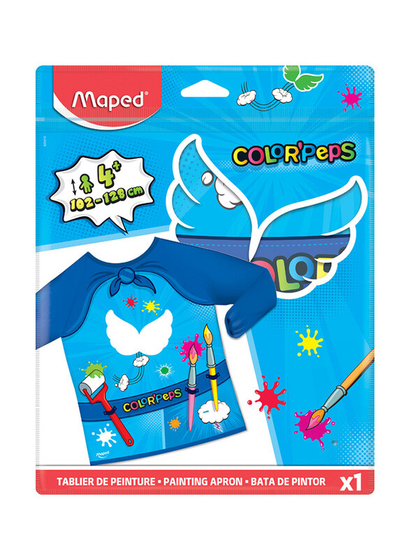 

Maped Color'Peps Painting Apron for Ages 4+, 102-128cm, Blue