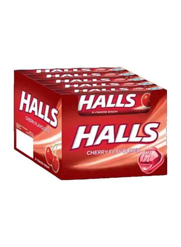 Halls Cherry Flavour Candy, 20 x 22.4g