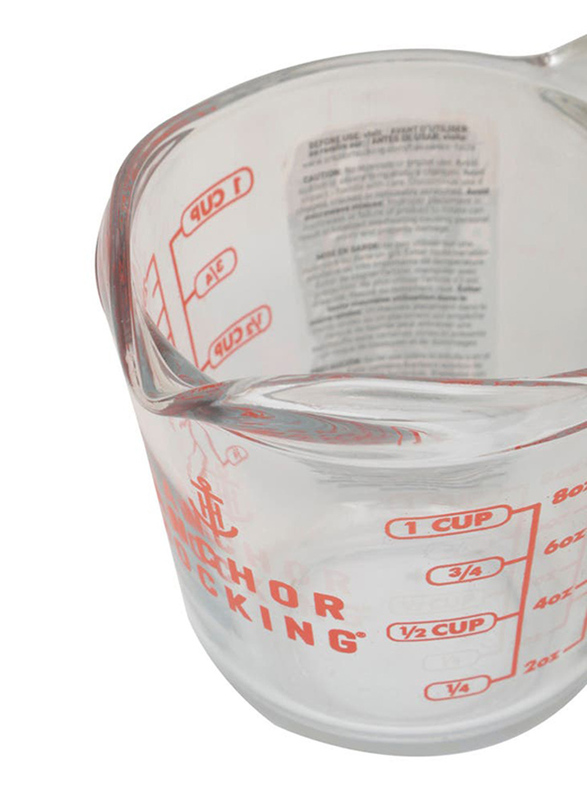 Anchor 250ml/8oz Hocking Glass Measuring Cup, Transparent