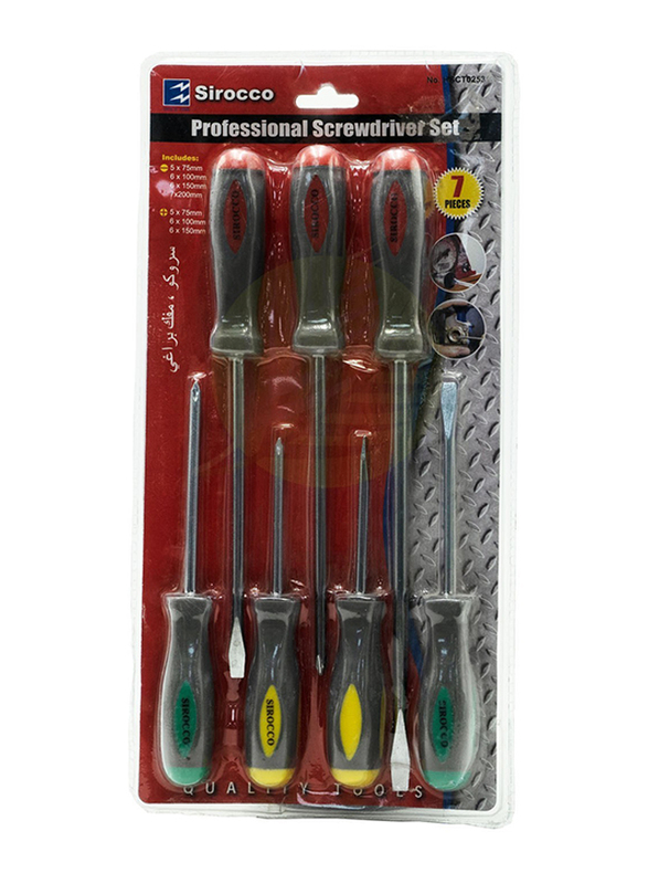 

Sirocco 7-Piece Screw Driver, HSCT0253, Multicolour