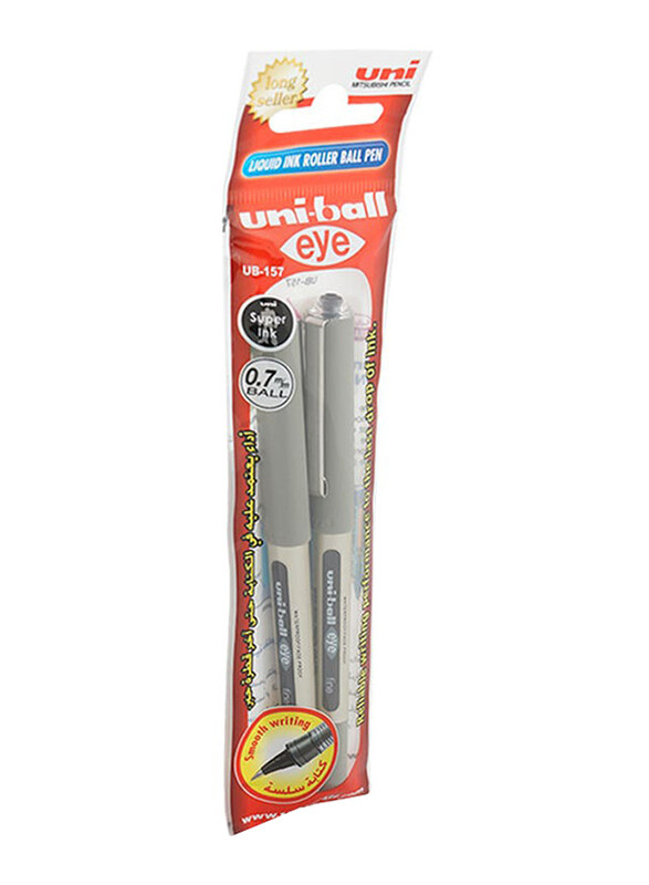 

Uniball 0.7mm 2-Piece Liquid Ink Roller Ball Pen, Black