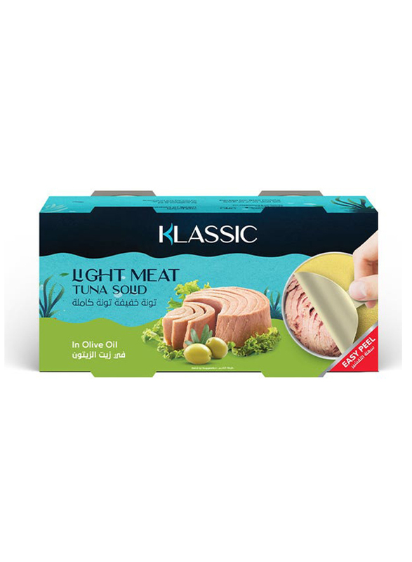 Klassic Light Meat Tuna Solid in Olive Oil, 2 x 160g