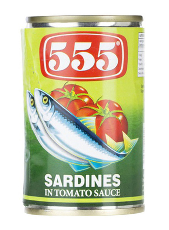 

555 Hot Sardines in Tomato Sauce Green, 100 x 155g