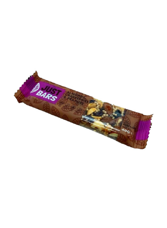 

Just Bars Almond Almonds Cranberries & Peanuts, 40g