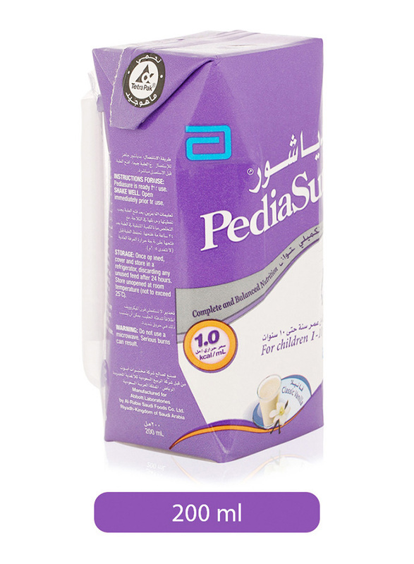 PediaSure Classic Vanilla Flavored Milk, 1 -10 Years, 200ml