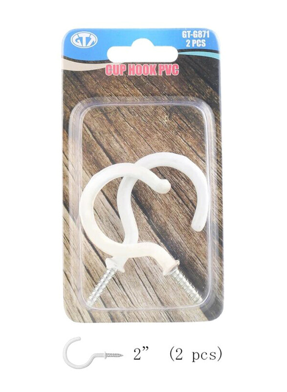 

Gtt 25-Piece Cup Hook PVC, GT-G871, White