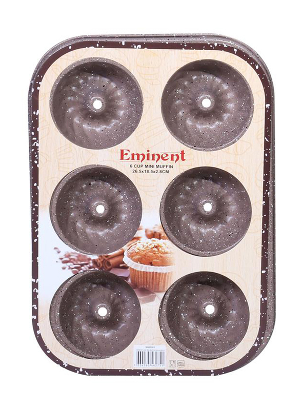 Eminent 6 Cup Mini Muffin, Brown