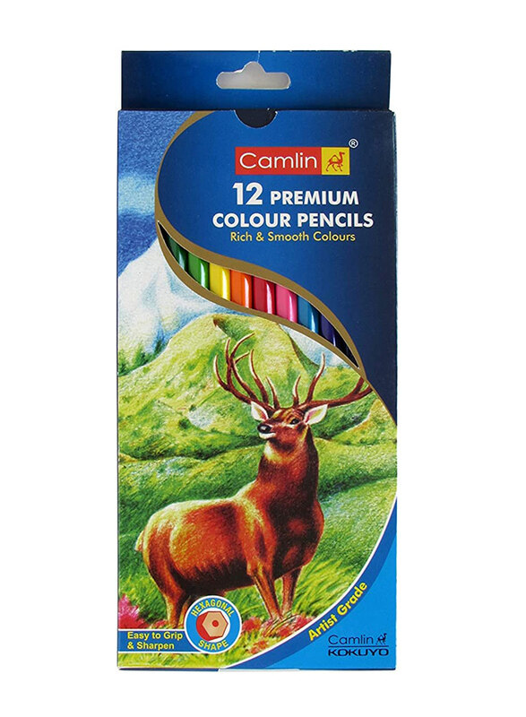 

Camlin Premium Colour Pencil Set, 12-Piece, Multicolour