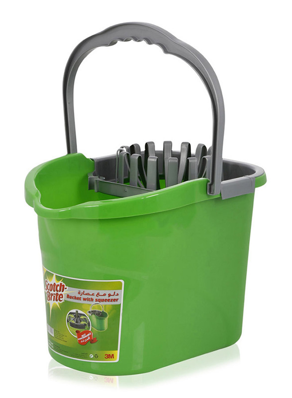 Scotch Brite Bucket with Squeezer, 15 Liter