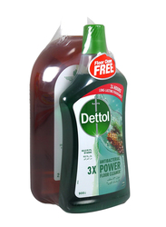 Dettol Pine Antibacterial Power Floor Cleaner, 2L + 900ml
