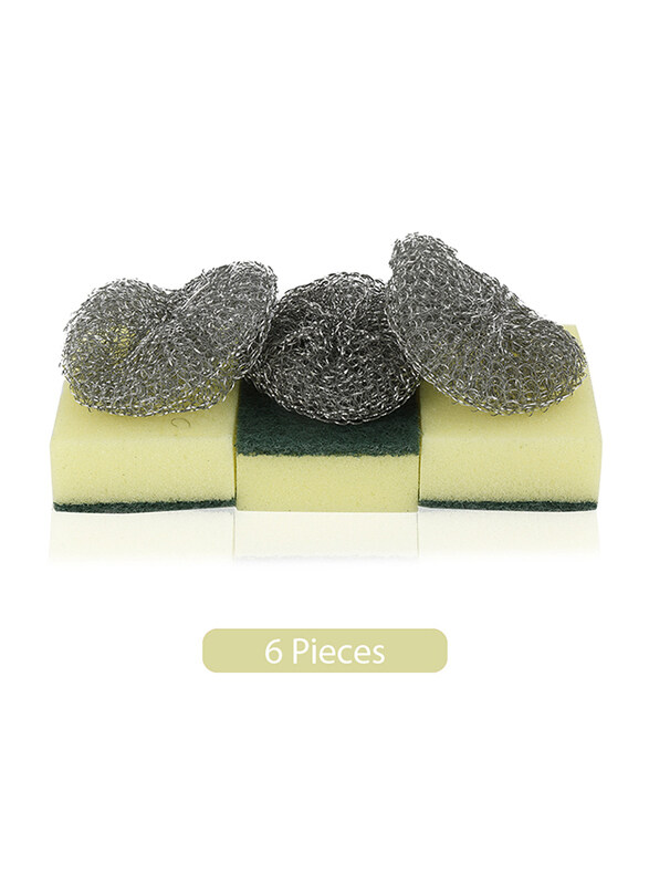 

Union Pot Scourer and Sponge Scourer, 6 Pieces