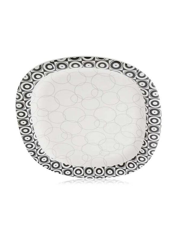 

Candy Black Servewell Oval Serving Platter, Multicolour