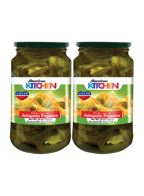 

American Kitchen Jalapeno Slice, 2 Bottles x 16oz