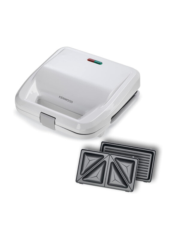 

Kenwood 2 Plates Sandwich Maker, 750W, SMP02.000WH, White