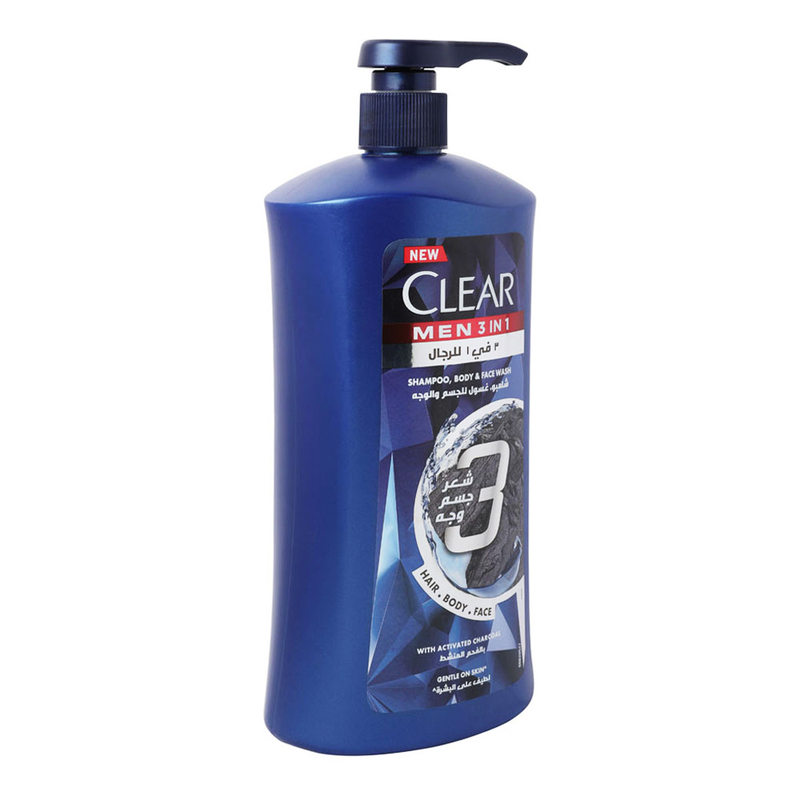Clear 3-in-1 Male Shampoo, 900ml