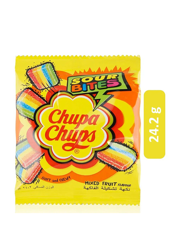 Chupa Chups Mixed Fruit Sour Bites - 24.2g